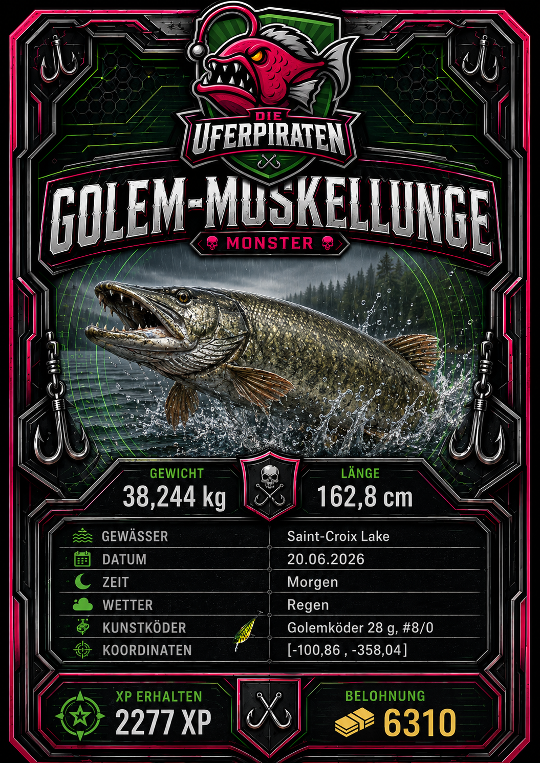 Golem-Muskellunge Monster